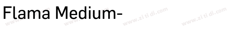 Flama Medium字体转换